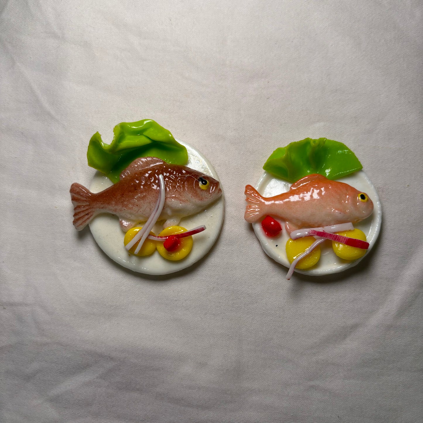 Plate of Fried Fish Magnet