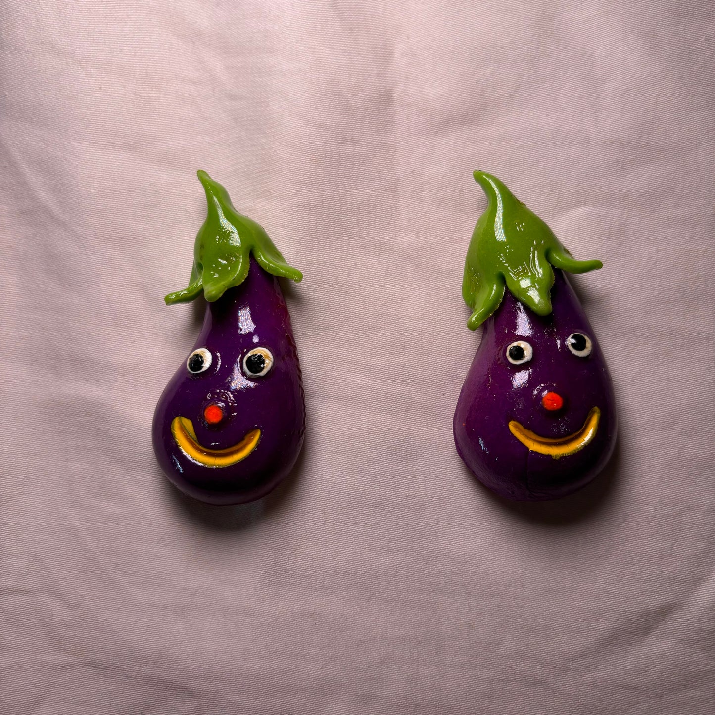 Happy Eggplant Magnet