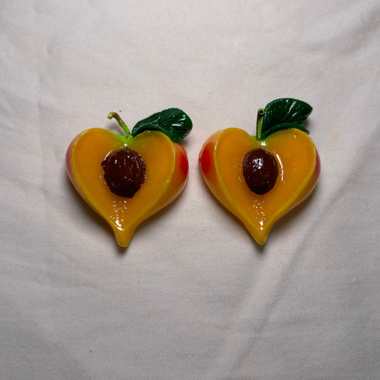 Sliced Peach Magnet