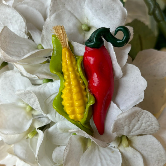 Corn and Red Chili Magnet