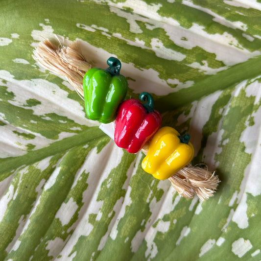 Bell Peppers on Rope