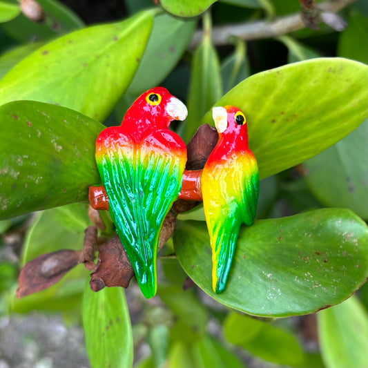 Double Parrot Magnet