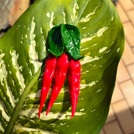 Triple Red Chili Magnet