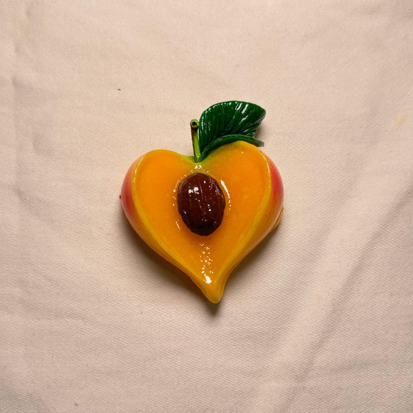 Sliced Peach Magnet