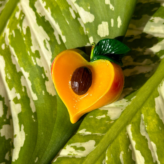 Sliced Peach Magnet