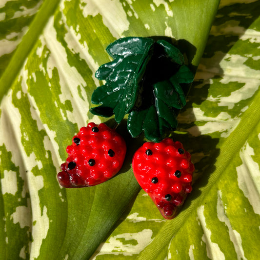 Hanging Strawberries Magnet
