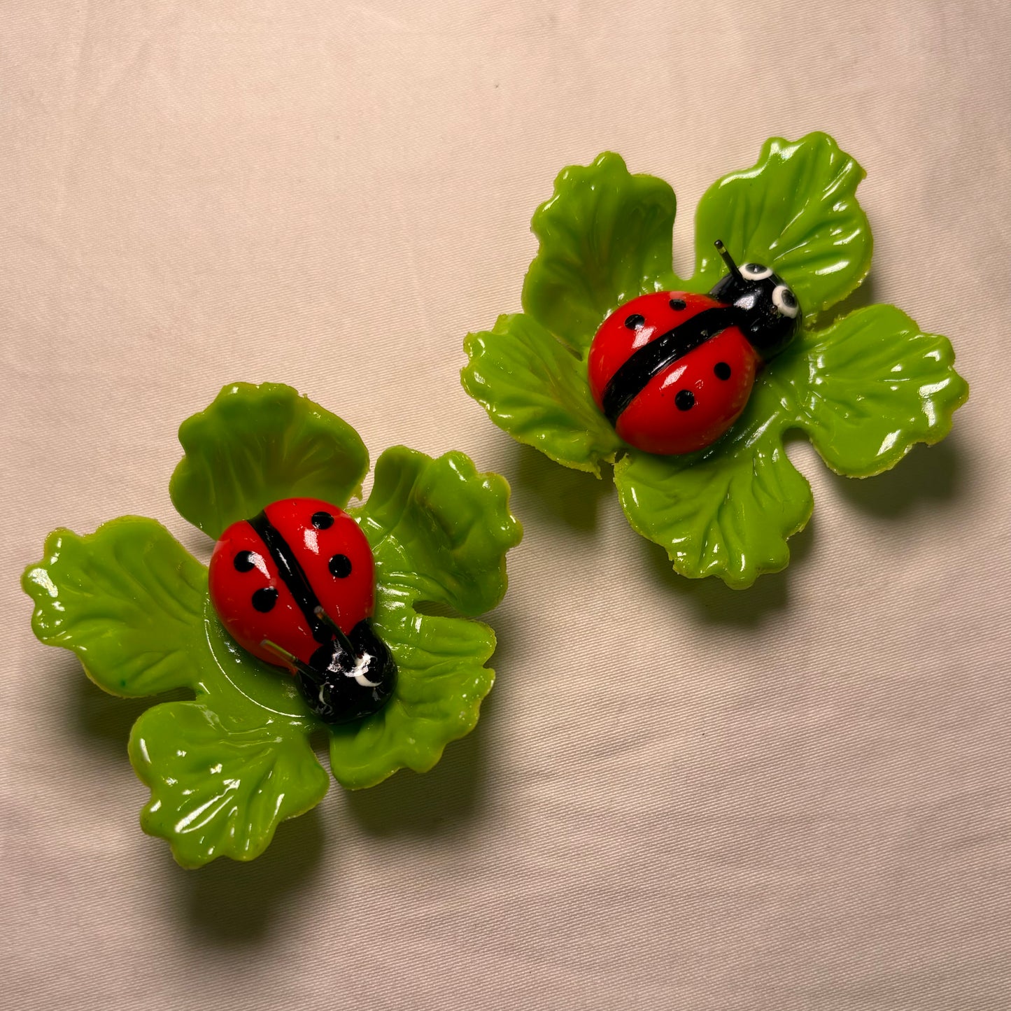 Ladybug on Leaf Magnet